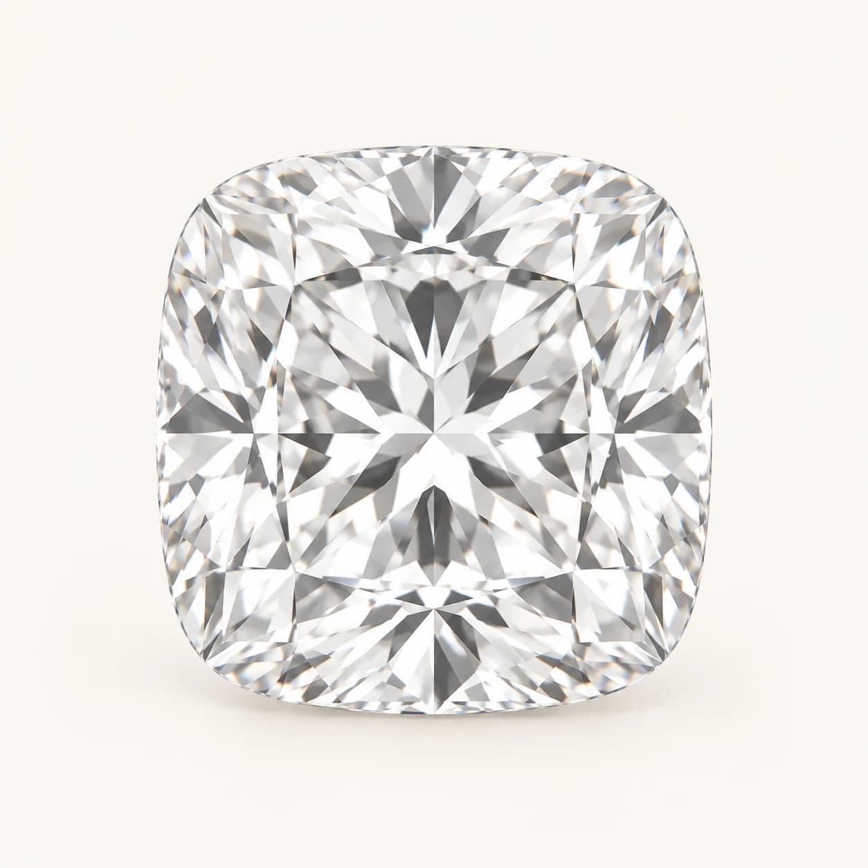 Loose cushion-cut diamond