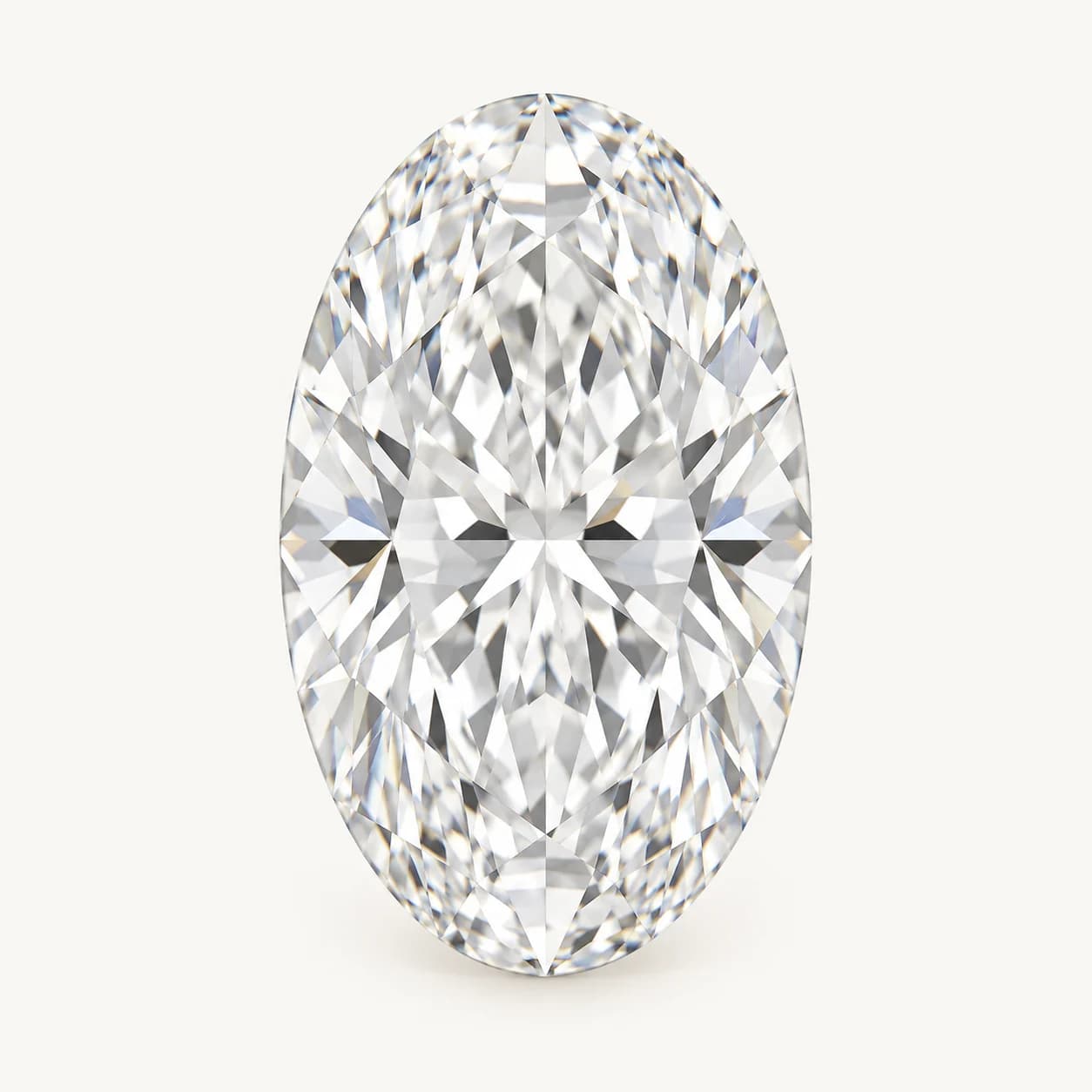 Loose oval diamond