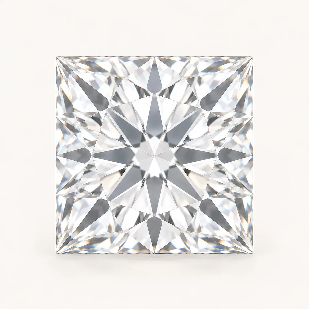 Loose princess-cut diamond